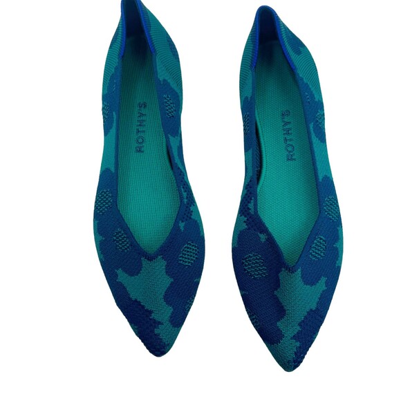 ROTHY'S The Point Comfy Pointed-Toe Knit Upper Slip-on Flats Size 10.5 NWOB - Picture 4 of 10